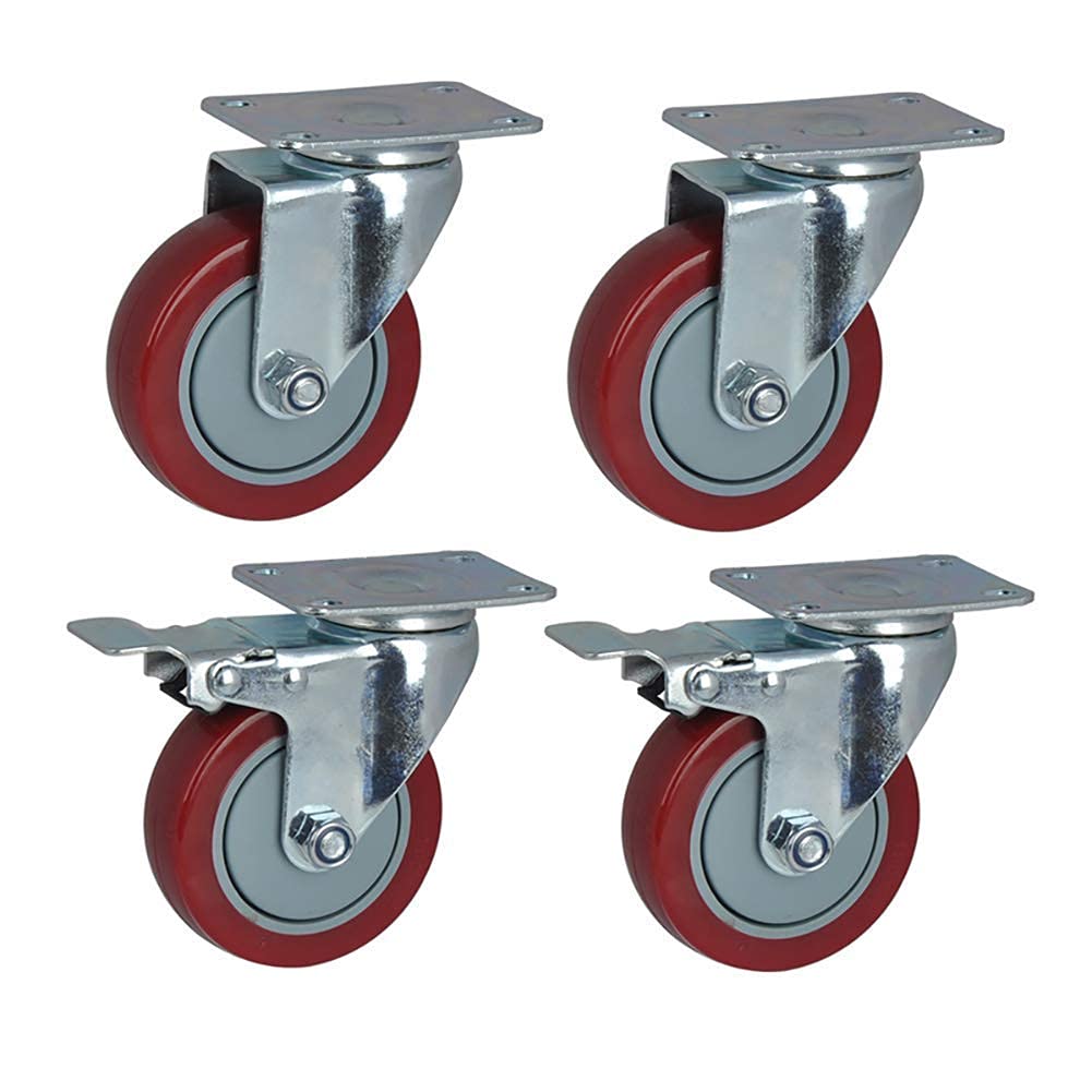 Roulettes de chariot de meubles pivotantes pour éliminer les bruits de roulement