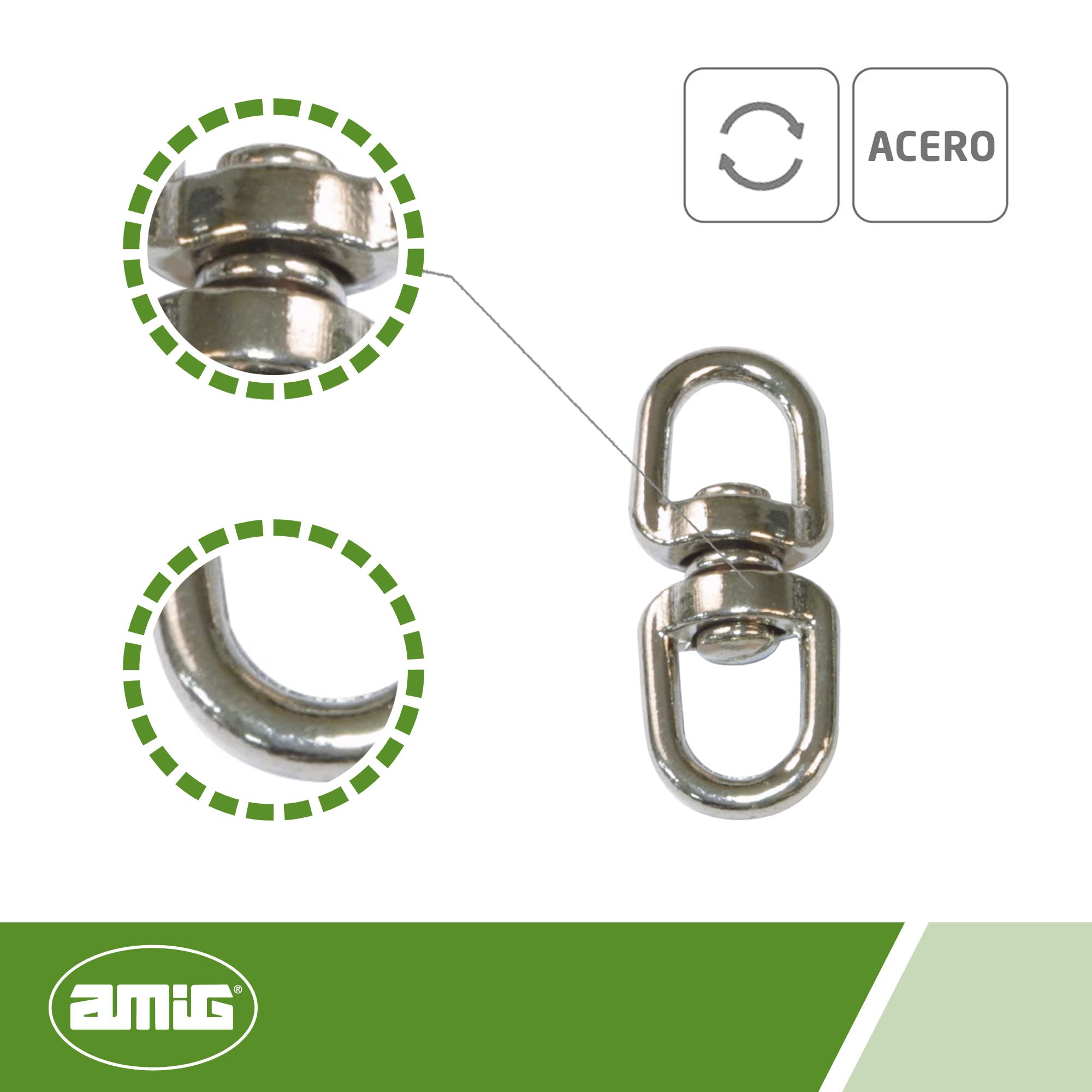 ANELLO DOPPIO DI ANCORAGGIO PER FUNCTIONAL SUSPENSION TRAINER - 12 CM