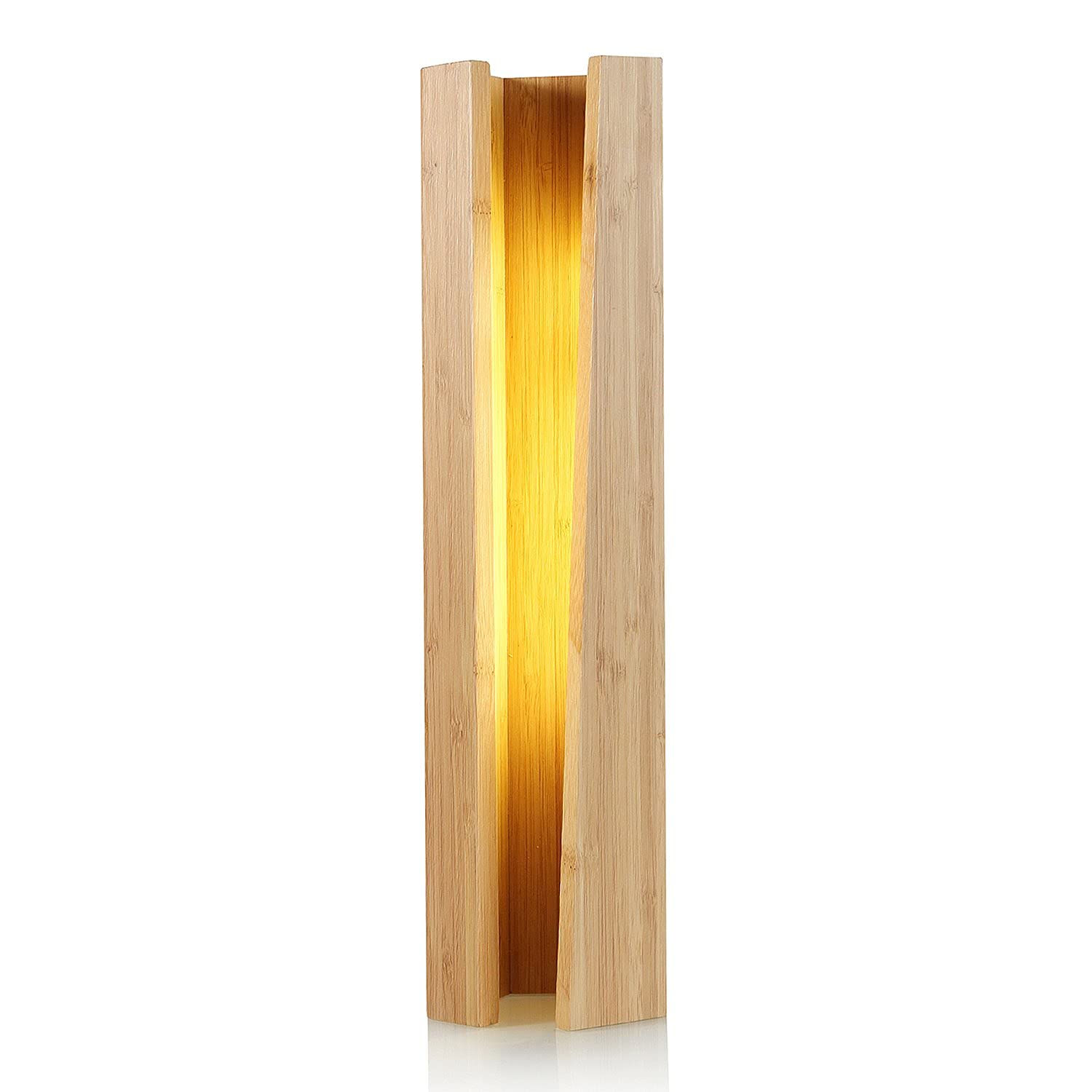 Bamboo Indirect Accent Lamp, Dimmable Bedside Light