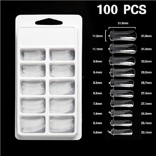 Miniatura 3 de HJ-NT042 - Juego de 100 puntas de uñas falsas 100 unidades