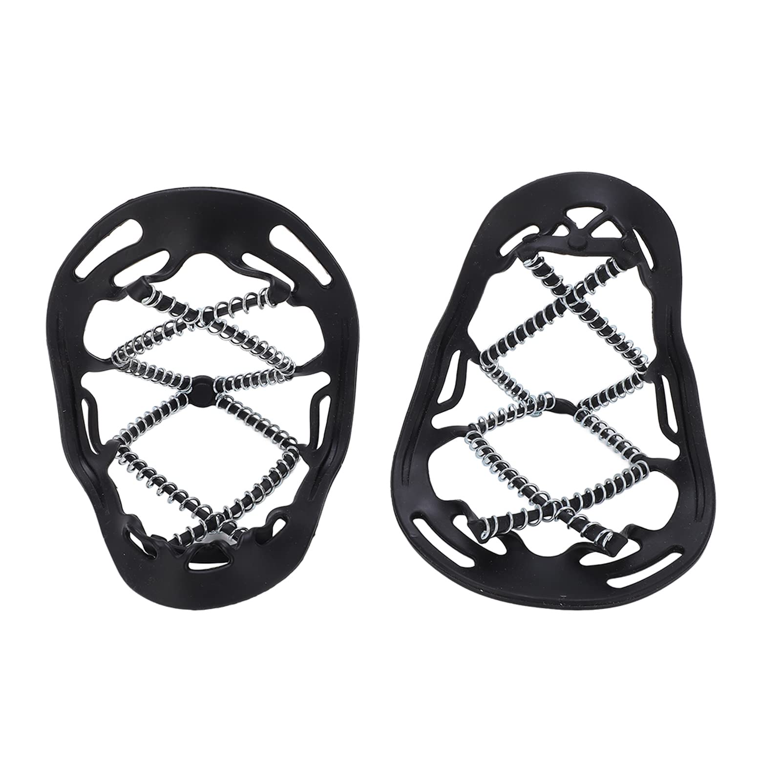 Yuecoom 2Pcs Shoes Crampons,Outdoor Spring Ice Snow Grips Walk Traction Cleats Anti Slip Ice Traction Cleats Crampons for Shoes Boots Mountain Climbing