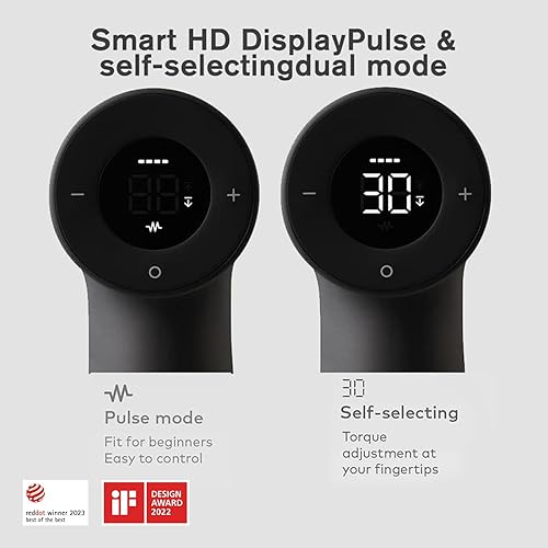 Miniatura 4 de HOTO Juego de herramientas de taladro sin escobillas aspecto excepcional hebilla oculta pantalla LED única pantalla digital inteligente seguro