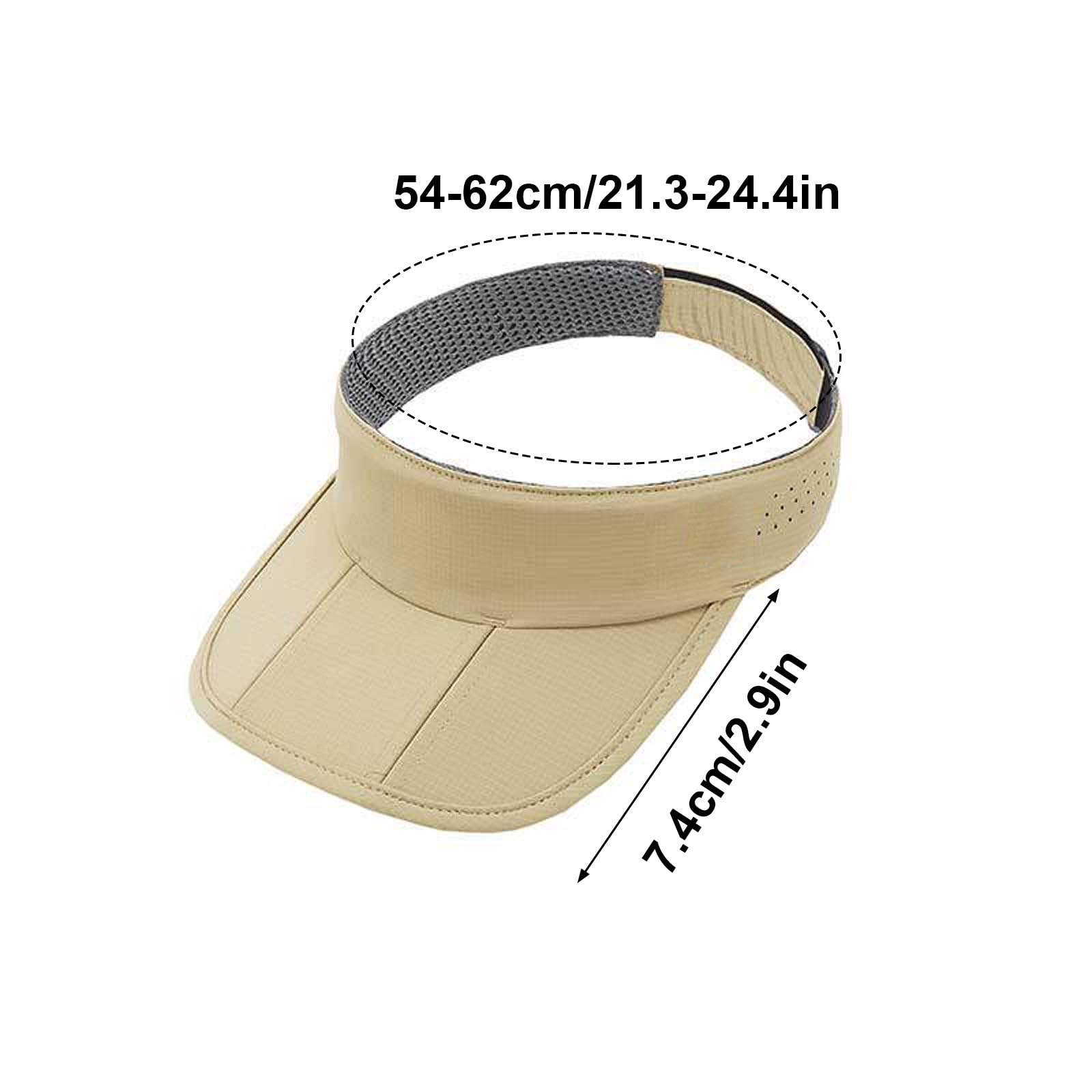 Visera Deportiva Plegable de Tres Paneles, ala Ajustable, Sombrero de Malla Transpirable for Exteriores, Ideal for Deportes Al Aire Libre