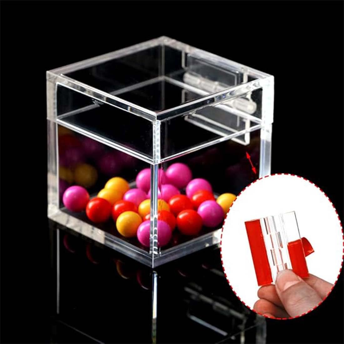 Bisagra, 12 x 30 mm de acrílico transparente, bisagras de piano pequeñas, de plástico transparente, para armarios, cajones, muebles, bricolaje
