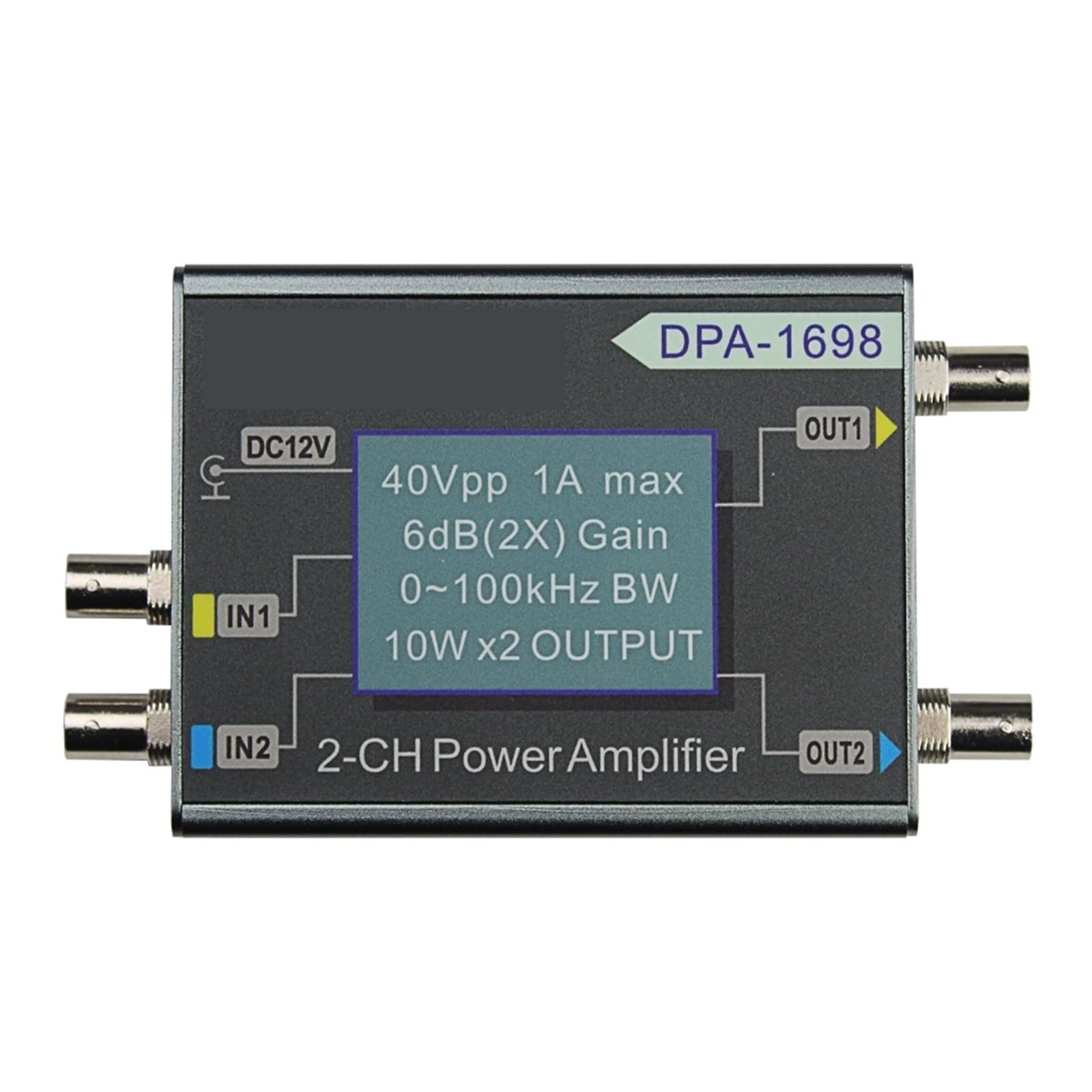 Amplificador De Potencia Del Generador Señal Funcional Alta 0~100KHZ Doble Canal 10W X2 DDS Estable Y Fiable