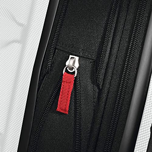 Image of Samsonite Omni Expandable Hardside Luggage with Spinner Wheels, White, Checked-Medium 24-Inch, Omni Pc Hardside Expandable Luggage With Spinner Wheels