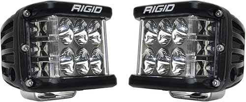 Rigid Industries - D-SS Pro - Par de montaje en superficie de conducción compacta, luces de conducción, luces LED, luces de conducción todoterreno,