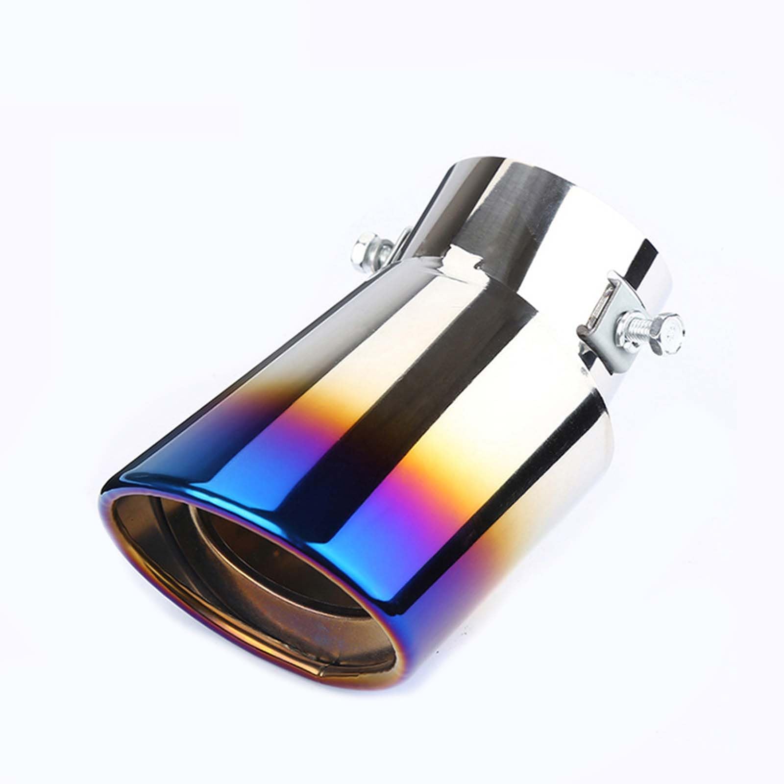 RPGPRLGYO Car Exhaust Tip, for Jeep Avenger/EV/Hybrid/4XE/4X4 2023 2024 2025 Stainless Steel Car Tailpipe Muffler Tip,Slant Cut Rear Tail Pipe Trim,Chrome Exhaust Extension,B