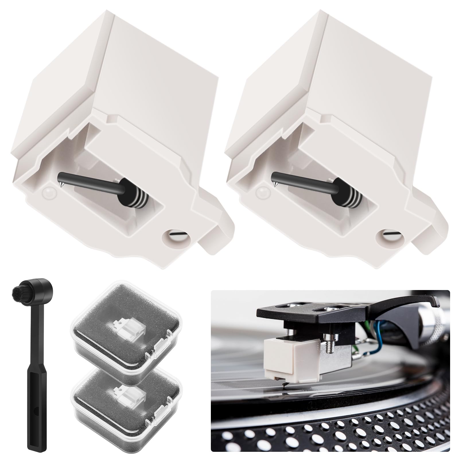 Amazon.com: 2 Pack Record Player Needle Replacement for ATN3600L
