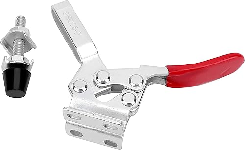 Miniatura 5 de ZOENHOU Paquete de 12 abrazaderas de palanca 225D de 220 libras, abrazaderas de palanca de liberación rápida, herramientas de abrazadera de palanca