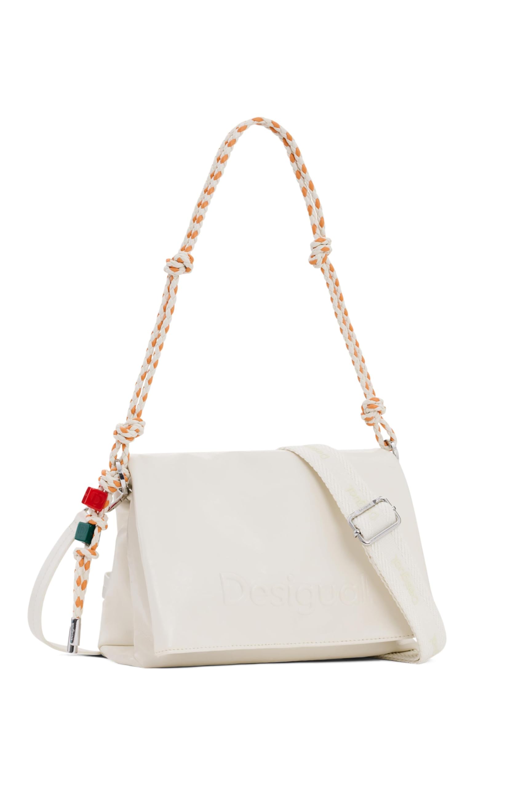 Desigual Umhängetasche Schultertasche Half Logo Venecia 4.0 Crossbody Bag Ecru creme
