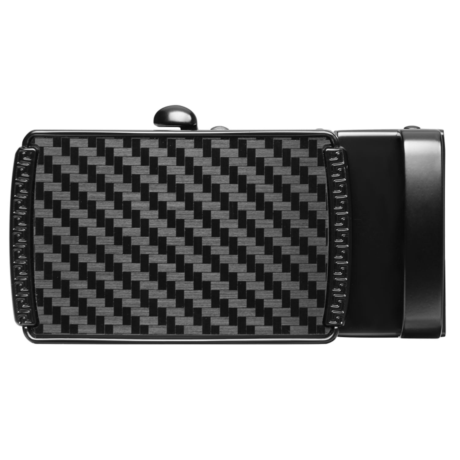 Men's Auto-Lock Belt Buckle Only (35mm, Matte Black, BKL-063-TX)