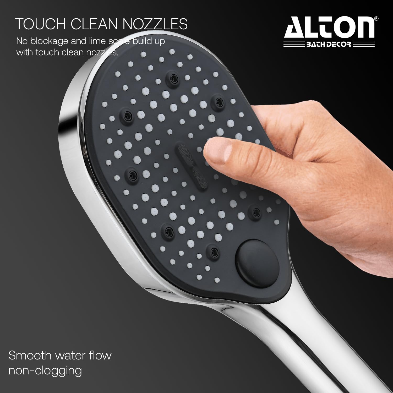 ALTON Hand Shower - 3-Function, Silver -5