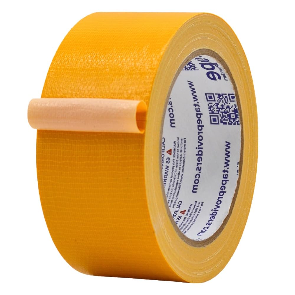 MAT Duct Tape Schoolbus Yellow Industrial Grade, 2 inch x 60 ft. Waterproof, UV Resistant for Crafts, Home Improvement, Repairs, & Projects