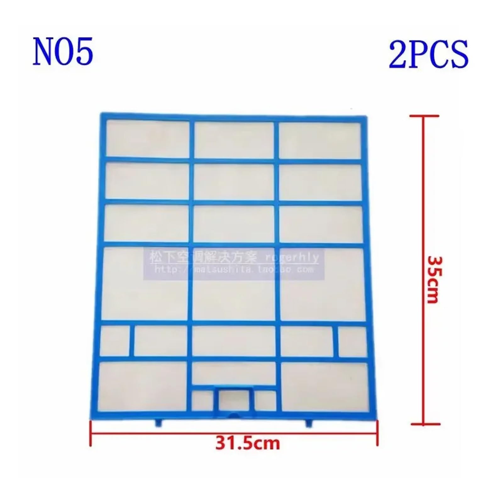 Compatibile Con MITSUBISHI, Filtro Del Condizionatore D'aria 31,5X33,5/35/29,5/33,2/33/32CM 33X32CM 34X35CM 40x20,5CM Parti Dello Schermo Antipolvere Del Filtro(NO5 2PCS)