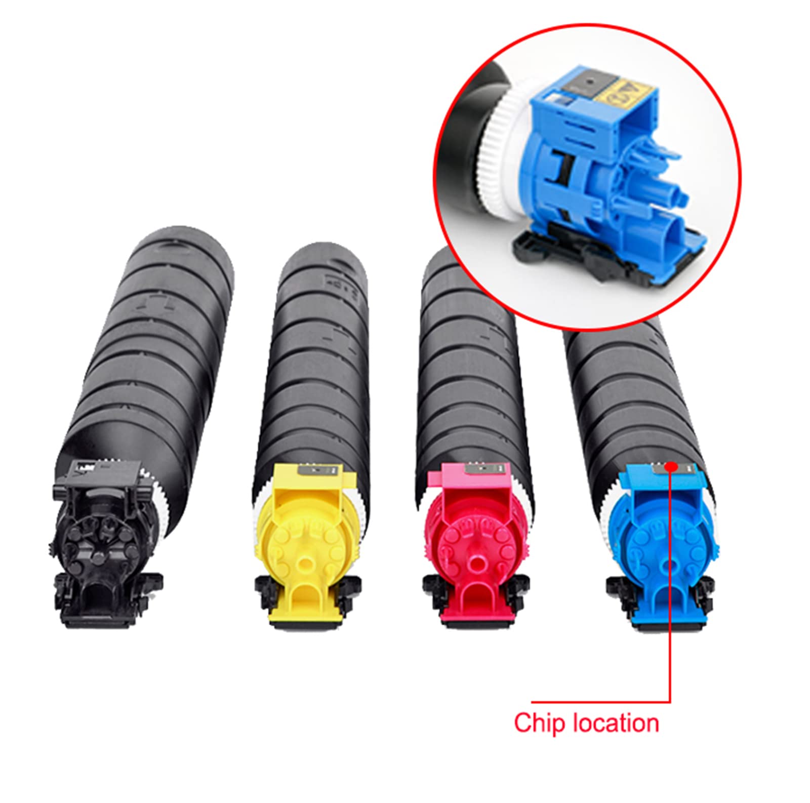 Amazon | GGQF 互換性京セラECOSYSP8060cdnカラー複写機トナー4色消耗