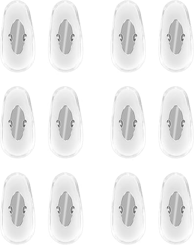 6 pares de almohadillas de nariz de repuesto para RayBan Aviator RB3025 3026, RB3030, RB3211, RB3362, RB3625, almohadillas de nariz con clip para