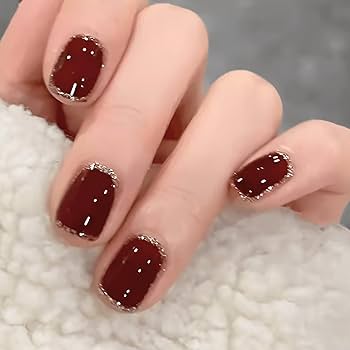 ネイルチップ・付け爪 gaga Amazon | COLORBIRD ネイルチップ ショート 24枚 赤