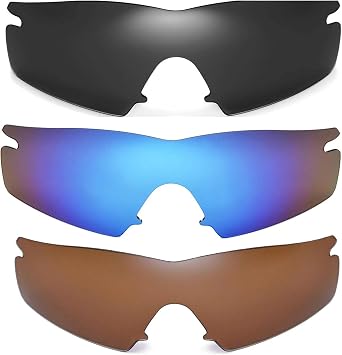 3 Pairs of Polarized Replacement Lenses For Oakley M Frame Strike Sunglasses