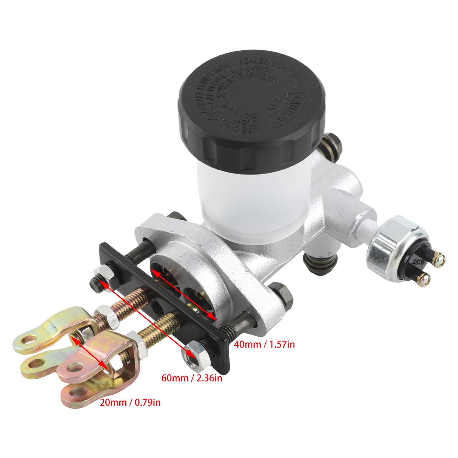 Sostituzione del gruppo pompa freno idraulico in plastica per 90CC 110CC 125CC 150CC 200CC 250CC Kandi Roketa Kinroad Kazuma Carter Bros Go Kart