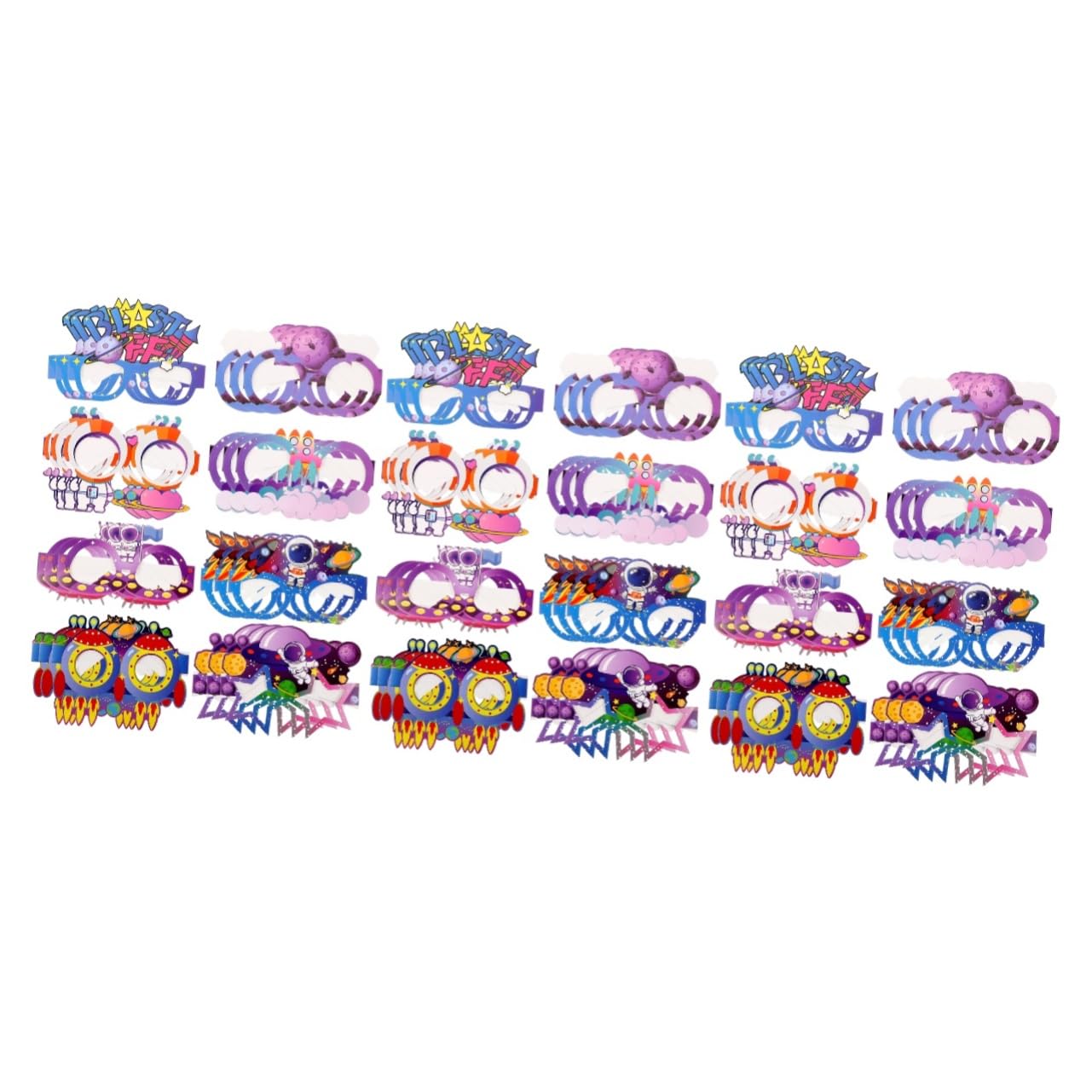 ABOOFAN 3 Sets Weltraum-Party-zubehör-Set Leicht Tragbar für Geburtstags-fotoautomaten Stück X 3