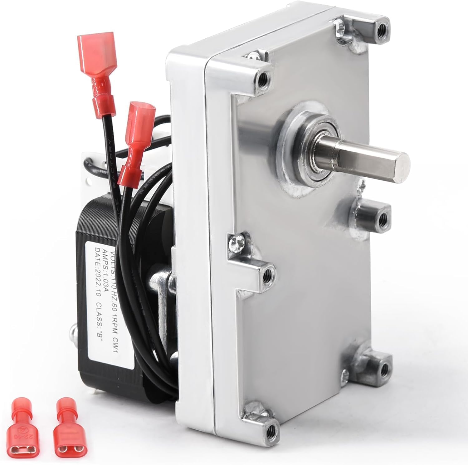 Adviace EF-001 Auger Motor for Enviro Pellet Stove EF3 & Mini & Meridian & EF2 & Milan & Regency Pellet Stove GF55 GCI60 GFI55, 1 RPM Agitator for Enviro M55 & Regency GC60