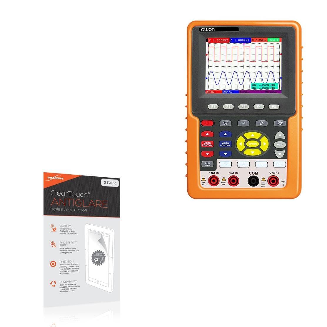 BoxWave Screen Protector Compatible with Owon HDS4202M-N - ClearTouch Anti-Glare (2-Pack), Anti-Fingerprint Matte Film Skin