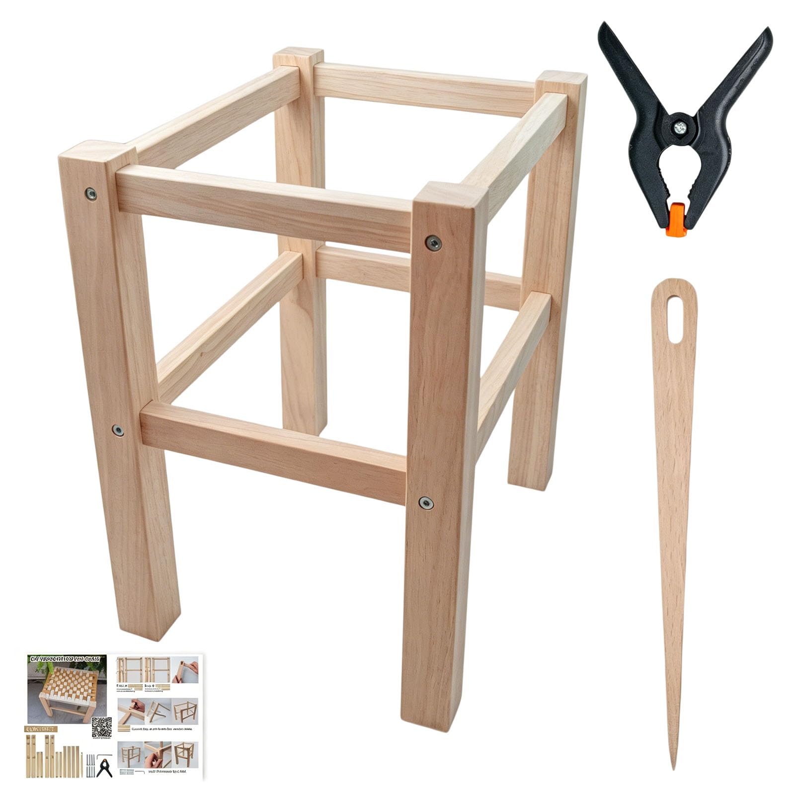 Cadre de repose-pieds en bois noble pour un mobilier d'excellence