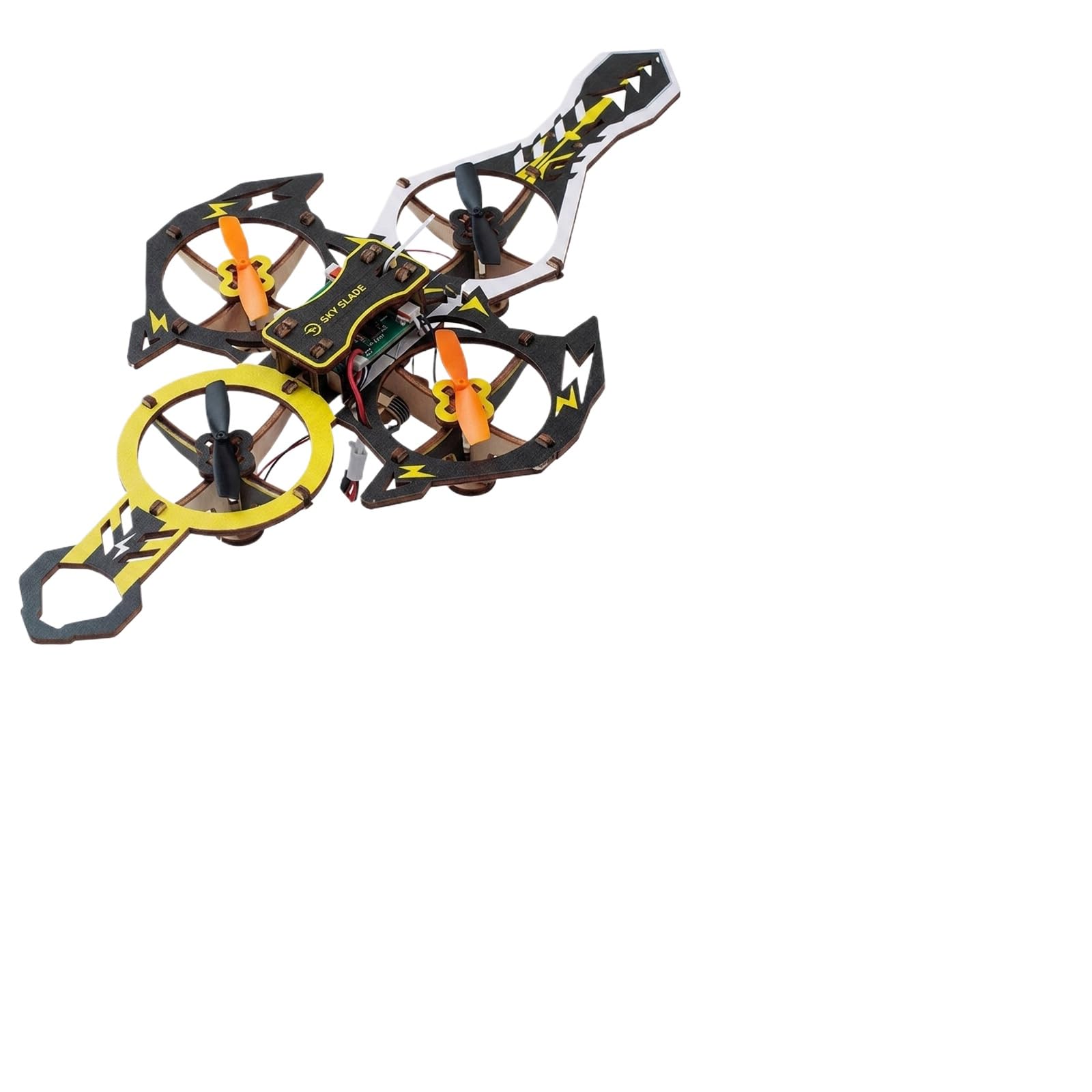 2026 New DIY Wooden RC Drone Kit, Remote Control 3D Building Blocks Quadcopter to Build for Adults,Creative Gift Idea for Beginners