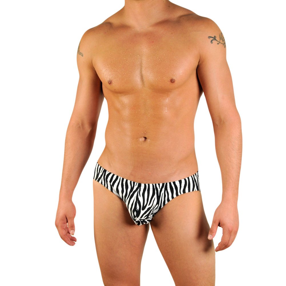 Gary Majdell Sport Mens Print Contour Pouch Bikini Swimsuit