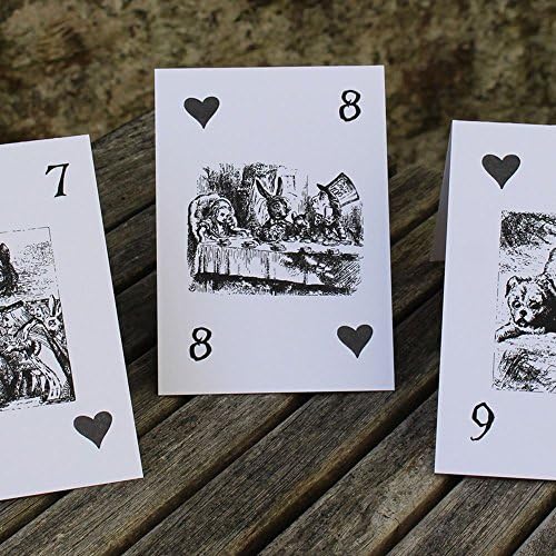 Luck and Luck Alice in Wonderland Wedding Table Numbers White 1-15 Top Table