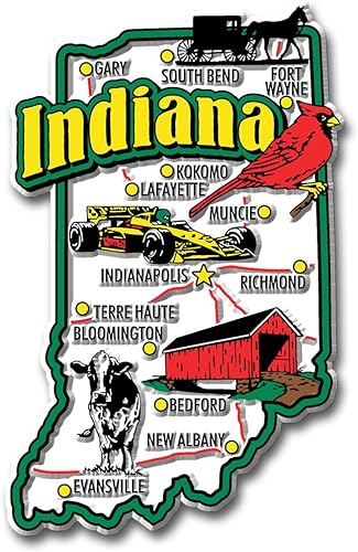 Imán de mapa estatal jumbo