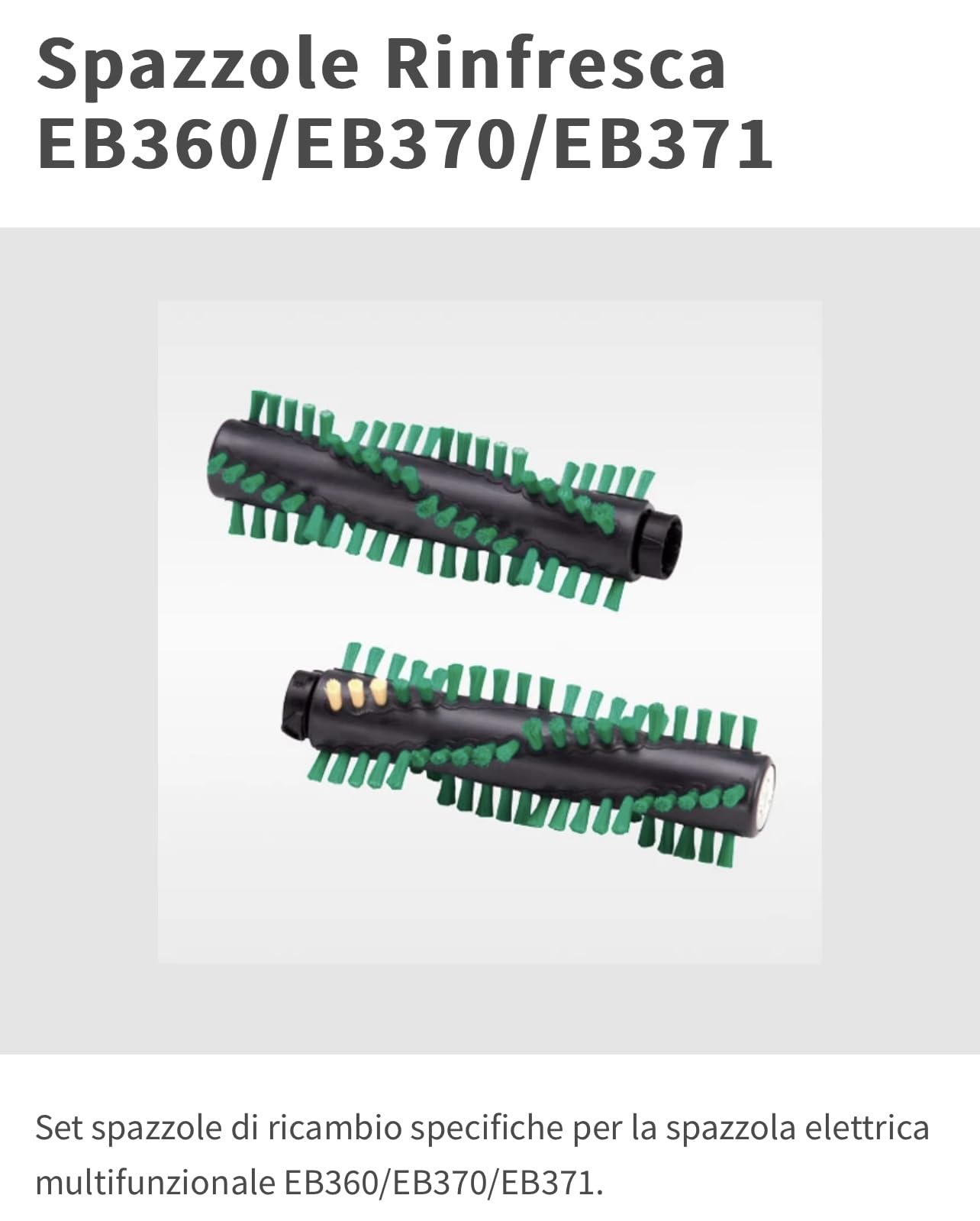 Folletto EB370 / EB371 Battitappeto Battitappeto NUOVO Completo di Spazzole, Lavenia e Kobosan