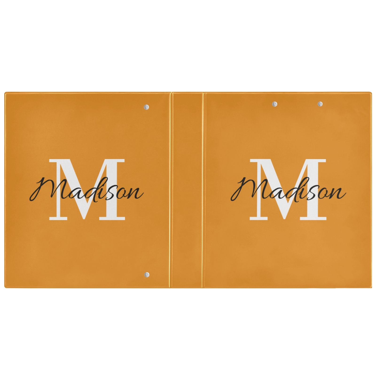 Raccoglitore personalizzato da 1,5 pollici 3 anelli, raccoglitori ad anelli rotondi personalizzati con clip in metallo antiscivolo Organizer di base con nome per forniture scolastiche