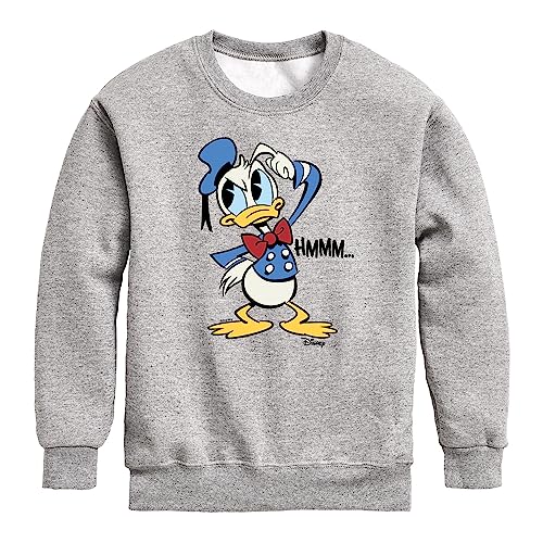 Disney Donald Duck - HMMM… - Youth Crewneck Fleece Sweatshirt