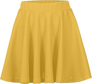 Knit Skirt Mini Women's Solid Color Mini Skirt Above Knee...