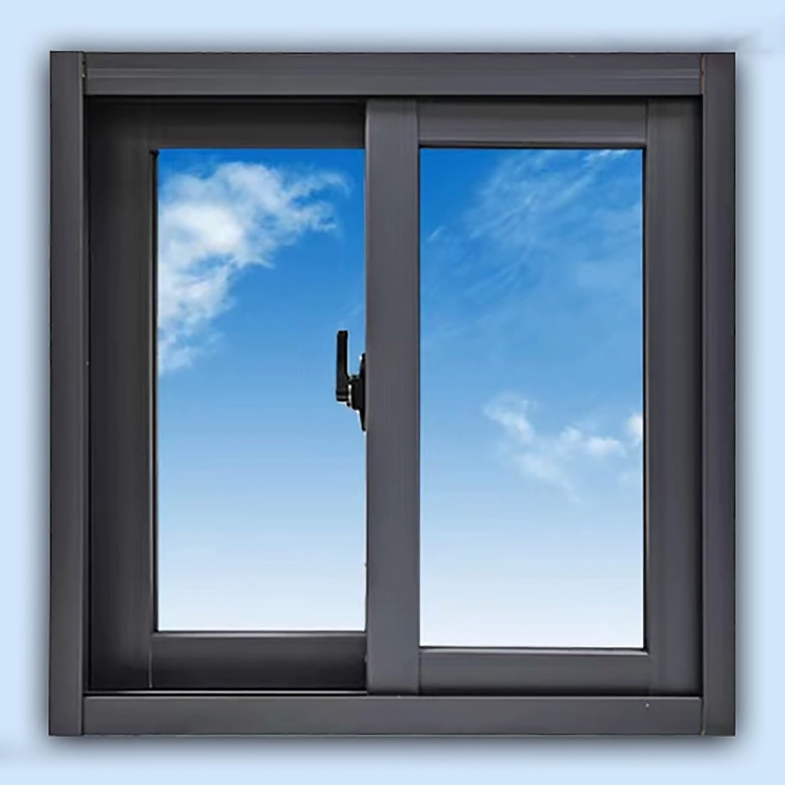 THNSAWX Basement Aluminum Sliding Windows, Horizontal Replacement Window for Houses, Shed Windows with Tempered Glass, for Barns, Apartment, Bathroom(W100xH80cm/W39.3xH31.5in)