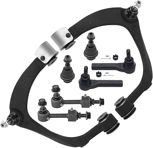 Miniatura 1522 de Detroit Axle - Kit de brazos de control de extremo delantero RWD para Dodge Ram 03-06 2500 3500, 2 brazos de control superior con rótula 2 varillas