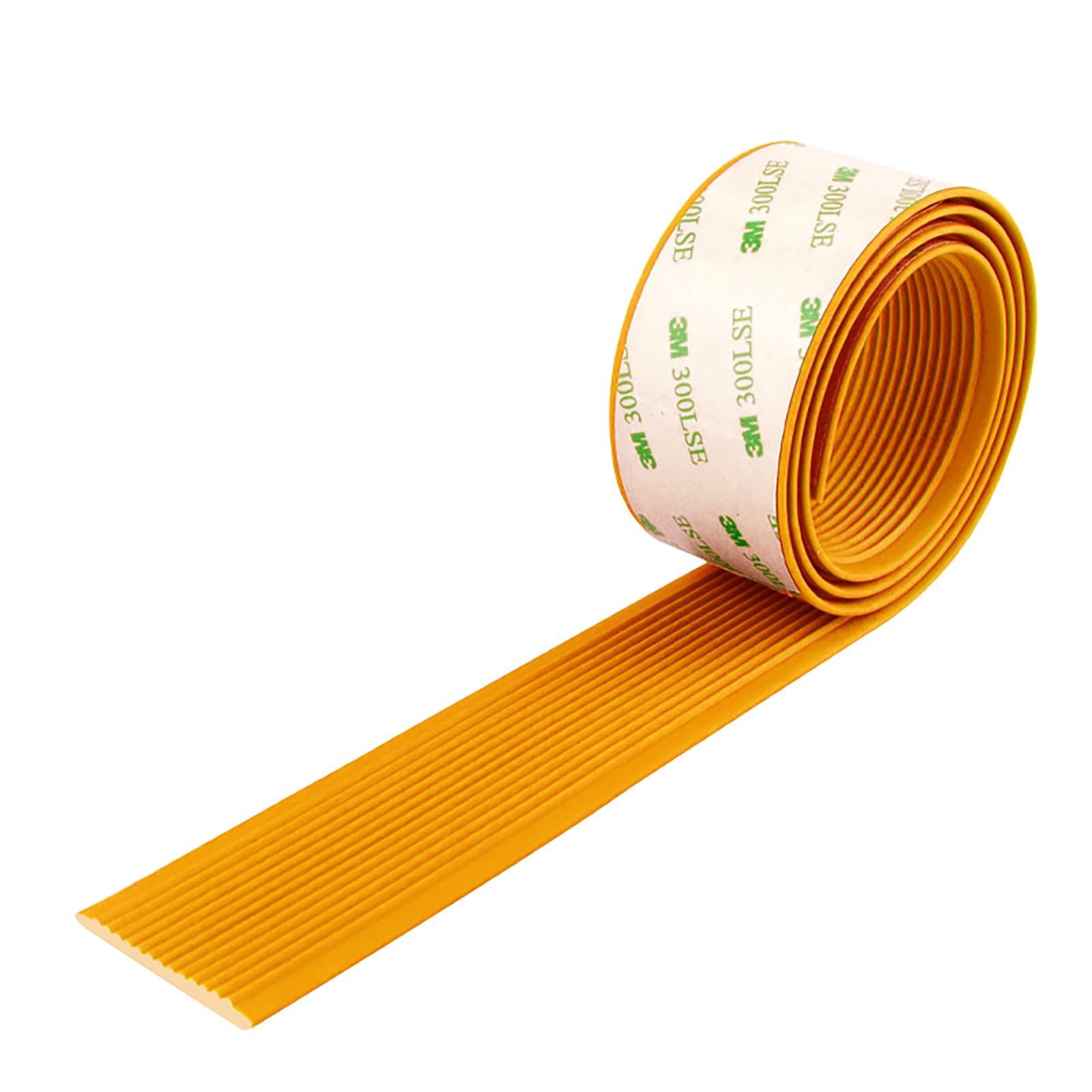 Anti-Slip Stair Strip, Stair Nosing Edge Trim, Self-Adhesive Edging Strip, PVC Stair Edge Non-Slip Rubber Corner Guard Strip, Safety Step Trim Tile Stair, Stair Edge Protector(Orange,3x100cm)