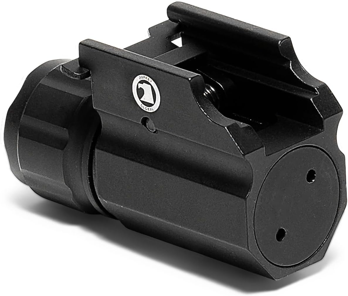 Osprey Global 300 Lumen Pistol Tactical Light, Compact Quick Release Weapon Flashlight with Strobe Mode, Fits Picatinny Rails