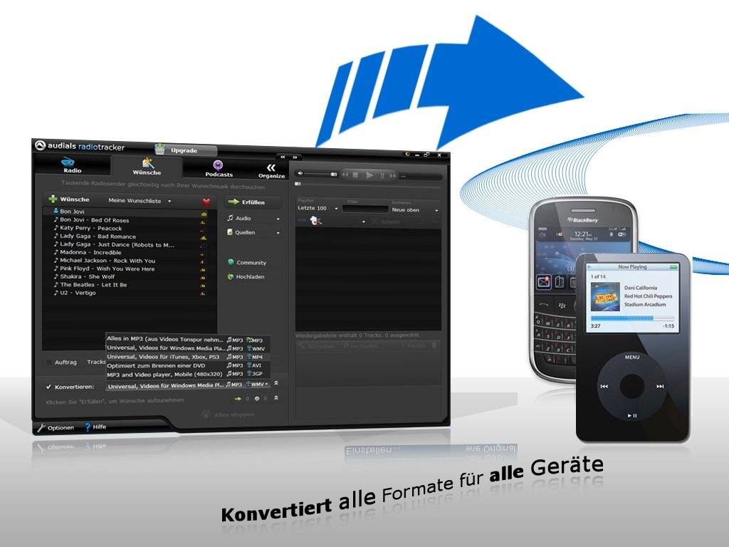 audials Radiotracker 8 Platinum, CD-ROM: Gezielt Wunschmusik als MP3 aus Webradios mitschneiden. Alle Radios & Podcasts genießen. Unterhaltung Cool & Clever