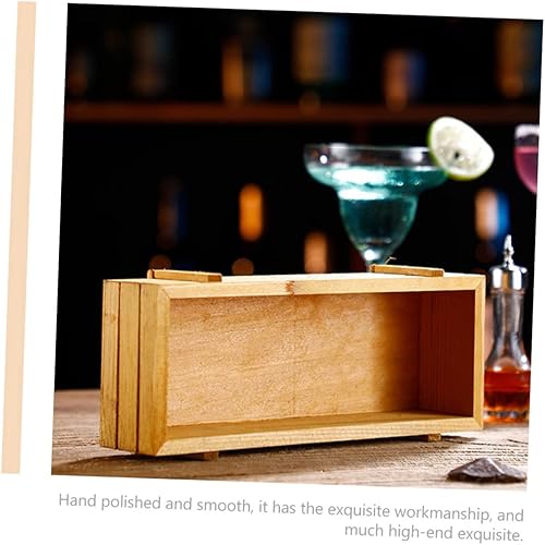 Miniatura 9 de ARTIBETTER Botella mezcladora 3 unids Bitters Caja de almacenamiento de botellas de basura rústicas para utensilios, caja organizadora de