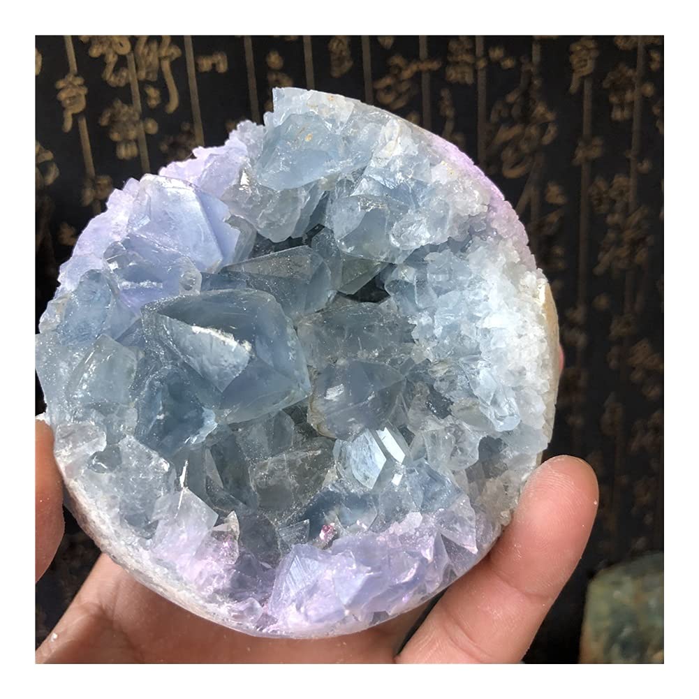 Salud y hogar Natural cielo azul cristal racimo mineral espécimen decoración de la boda decoración del acuario
