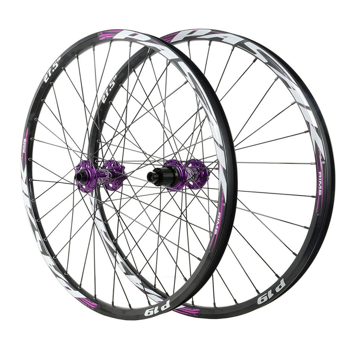 26"/27.5"/29"Perno Passante Set Di Ruote For Mountain Bike 15*100/12*142mm | Adatto A Pneumatici 1,25-2,25", Freno A Disco, 120 Scatti, Cerchio 32H, MS Mozzo, For Cassette A 12 Velocità