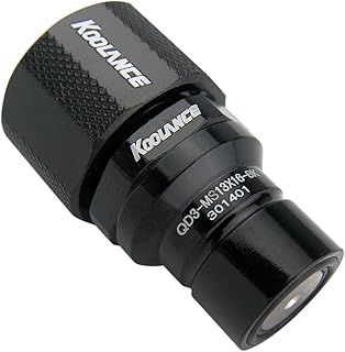 QD3-MS13X16-BK QD3 Male Quick Disconnect No-Spill Coupling, Compression for 13mm x 16mm (1/2in x 5/8in) *Black*