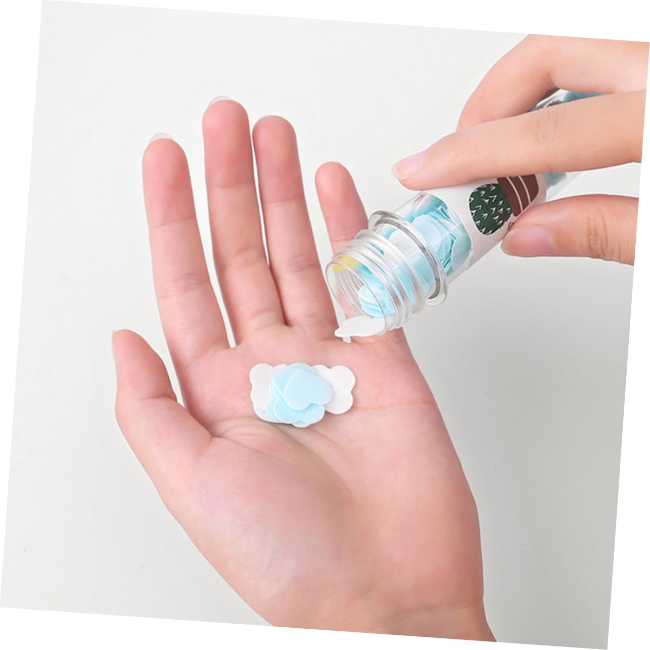 TOYANDONA Sapone in Fogli da Viaggio 12 Bottiglie Confezione Sicura Sapone Individuale per Mani per attività All'aperto e Turismo Stili Multipli