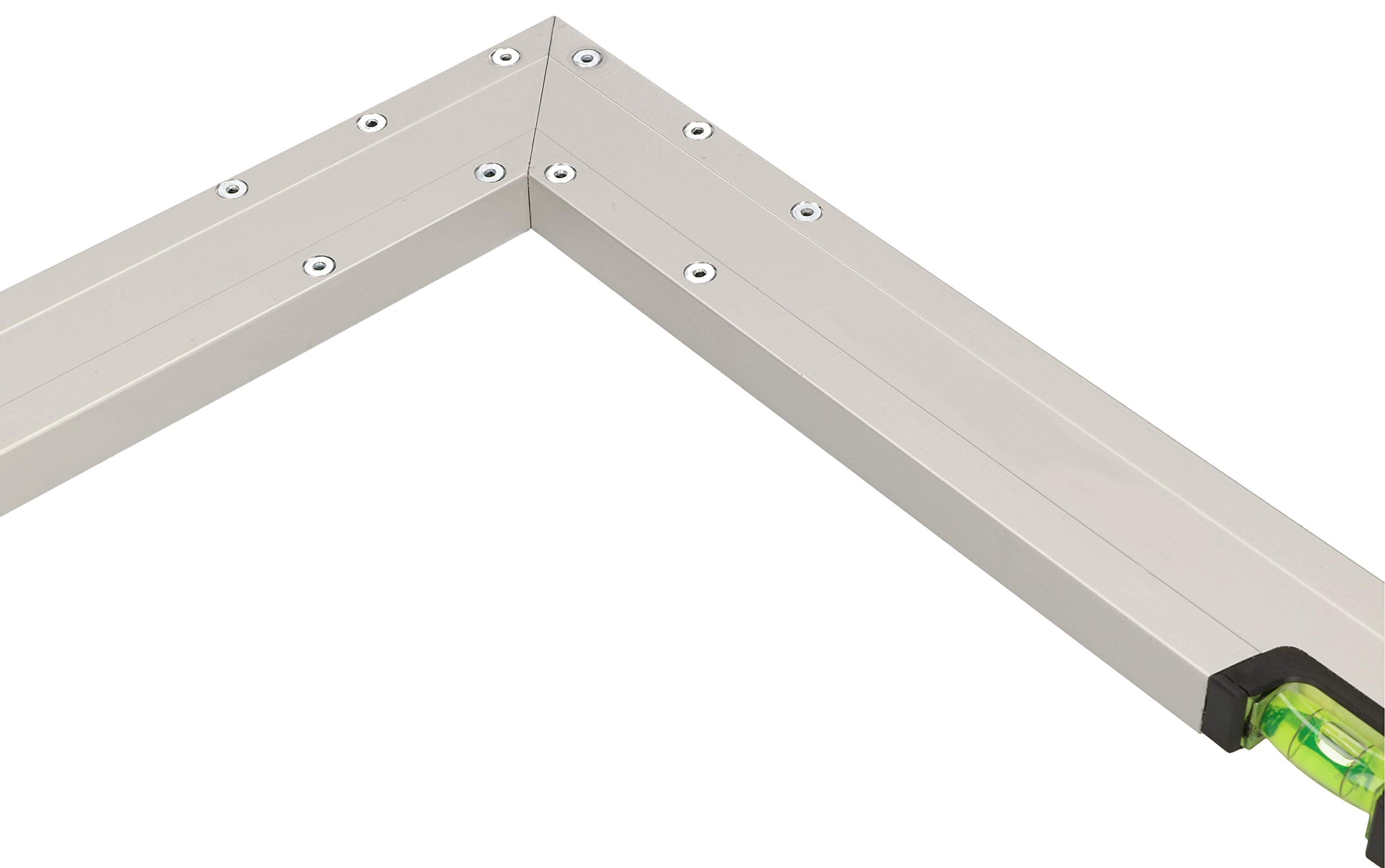 KOTARBAU® Angle de construction 60 x 40 cm avec niveau à bulle pour compenser les travaux de construction