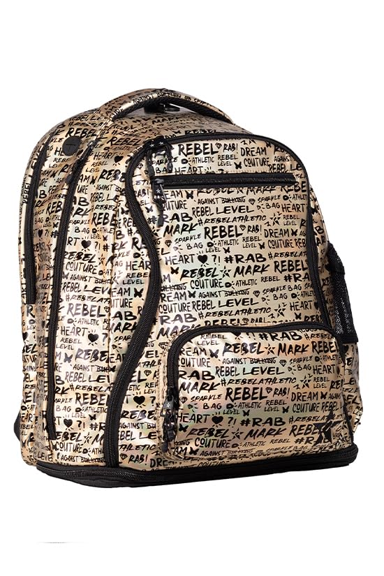 Rebel Athletic Signature Dream Bag Plus In Black And Gold3