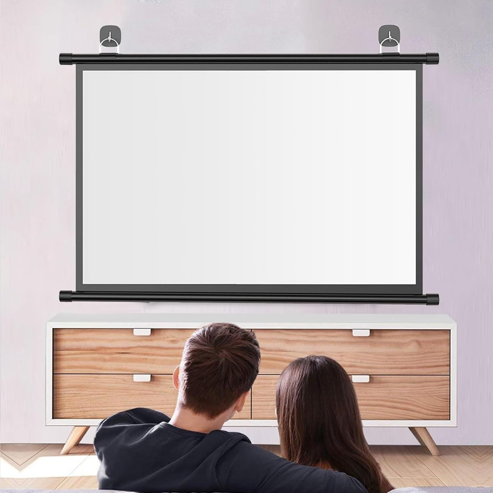 Amazon.co.jp: 手動吊り下げ式 プロジェクター スクリーン