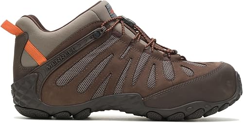 Miniatura 3 de MERRELL Chameleon Flux Stretch Carbon Fiber (CF) Botas de trabajo de nobuck impermeables y antideslizantes con entresuela de EVA para hombre, Negro,